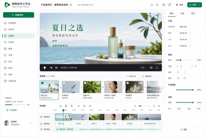 视频创作工作台
